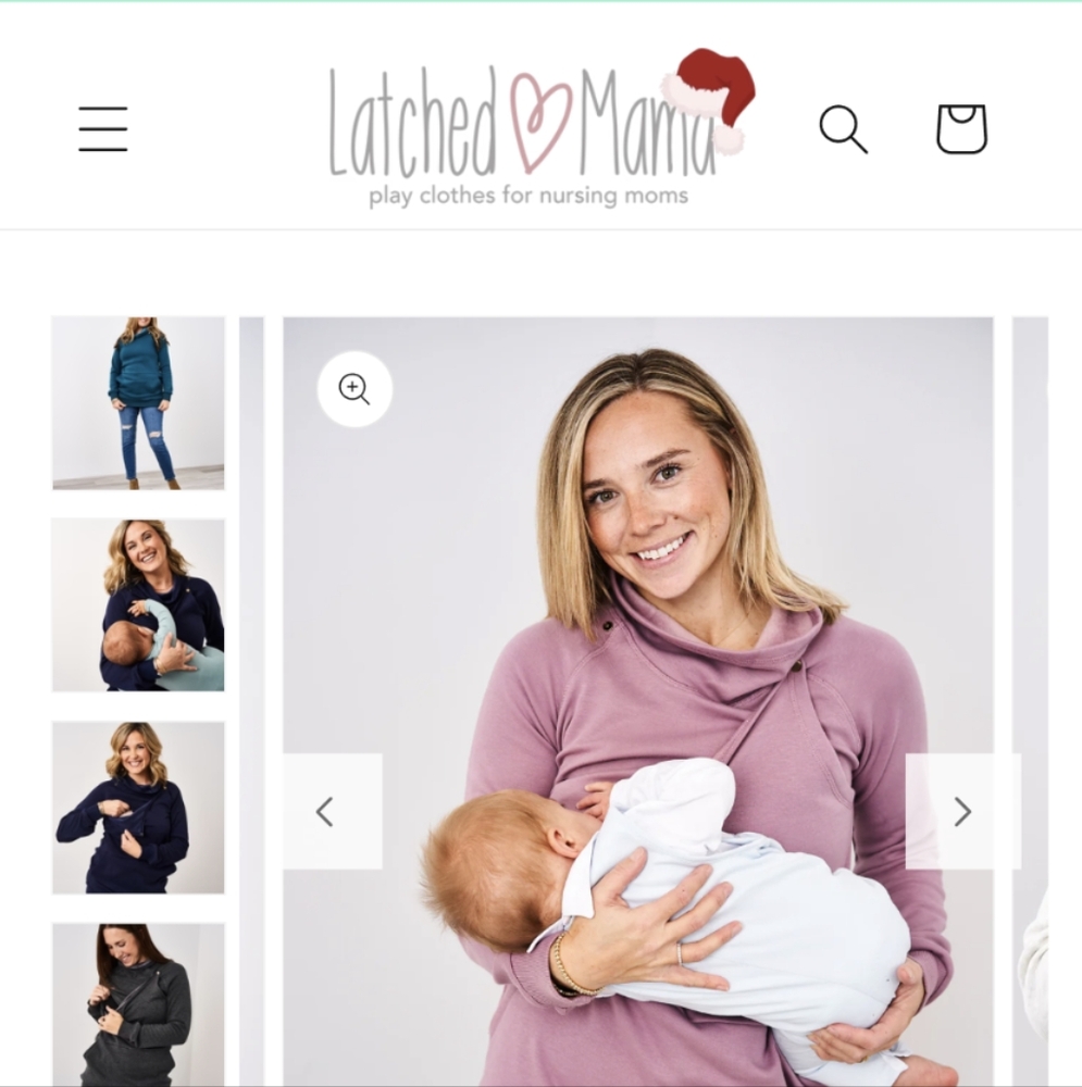 Latched Mama Harbor Snap Nursing Pullover